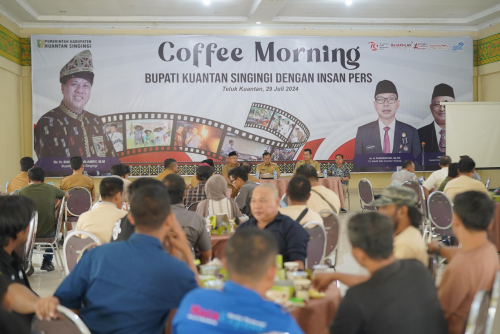 Coffee Morning Bersama Insan Pers, Bupati Kuansing : Kita Membangun Berdasarkan Prioritas, Bukan Menurut Hawa Nafsu