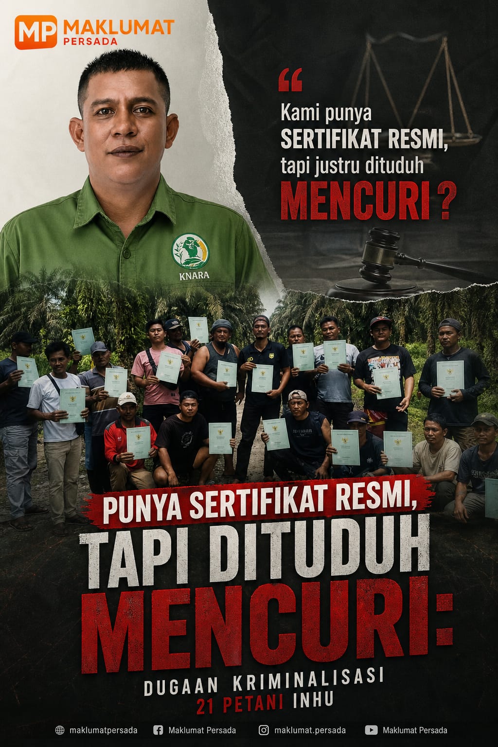 Heboh Inhu: Pemilik Sah 42 Ha Diduga Diusir dan Dituduh Mencuri di Kebun Sendiri