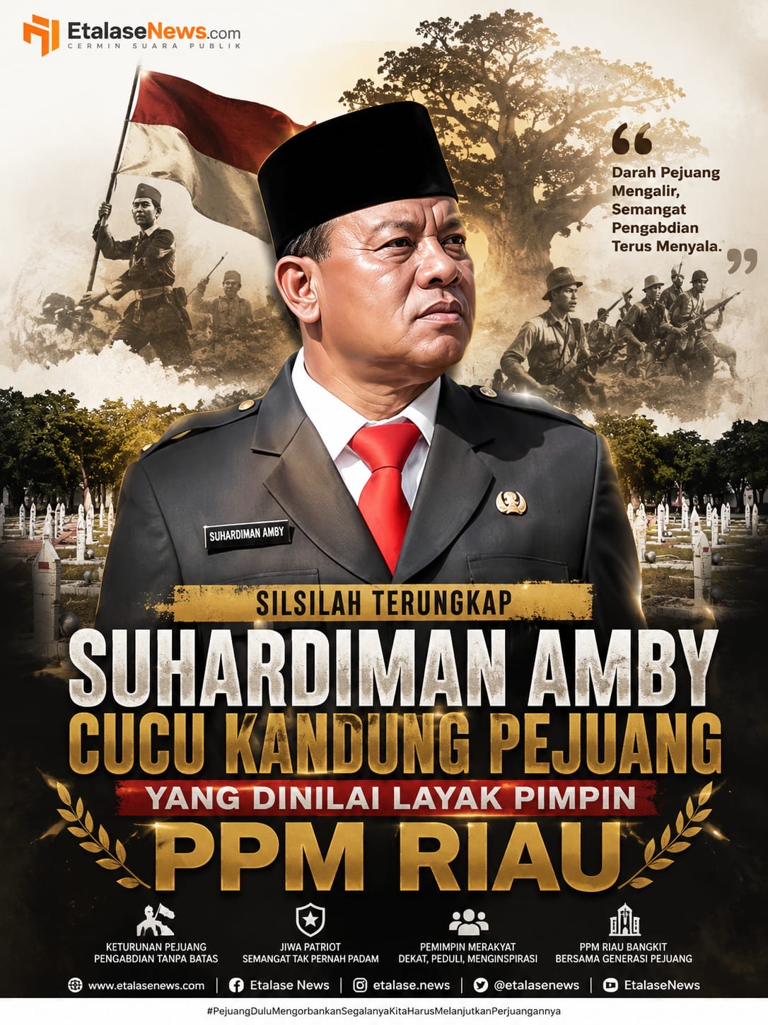 Nama Suhardiman Amby Menguat di Bursa Ketua PPM Riau, Warisi Darah Pejuang Kemerdekaan