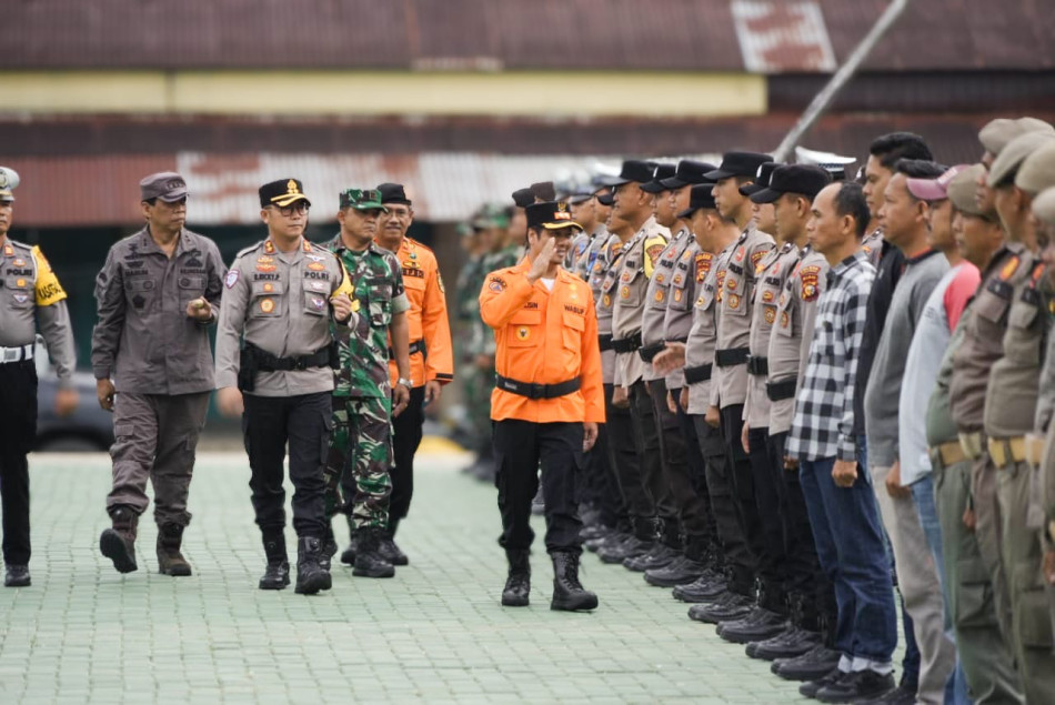 Perkuat Sinergitas, Wabup Kuansing Pimpin Apel Gabungan Siaga Bencana