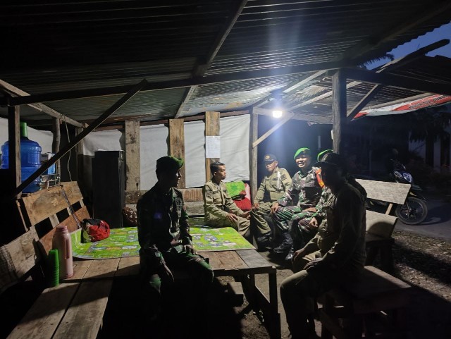 Masyarakat Kuansing dan TNI Tidak Mau Dipisah, Dengan Berpatroli Bersama