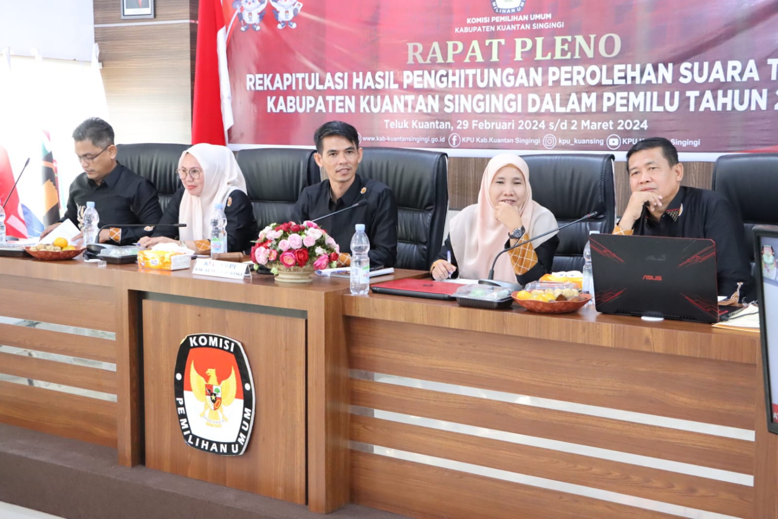Pleno KPUD Kuansing Tuntas, Partai Gerindra Jadi Pemenang