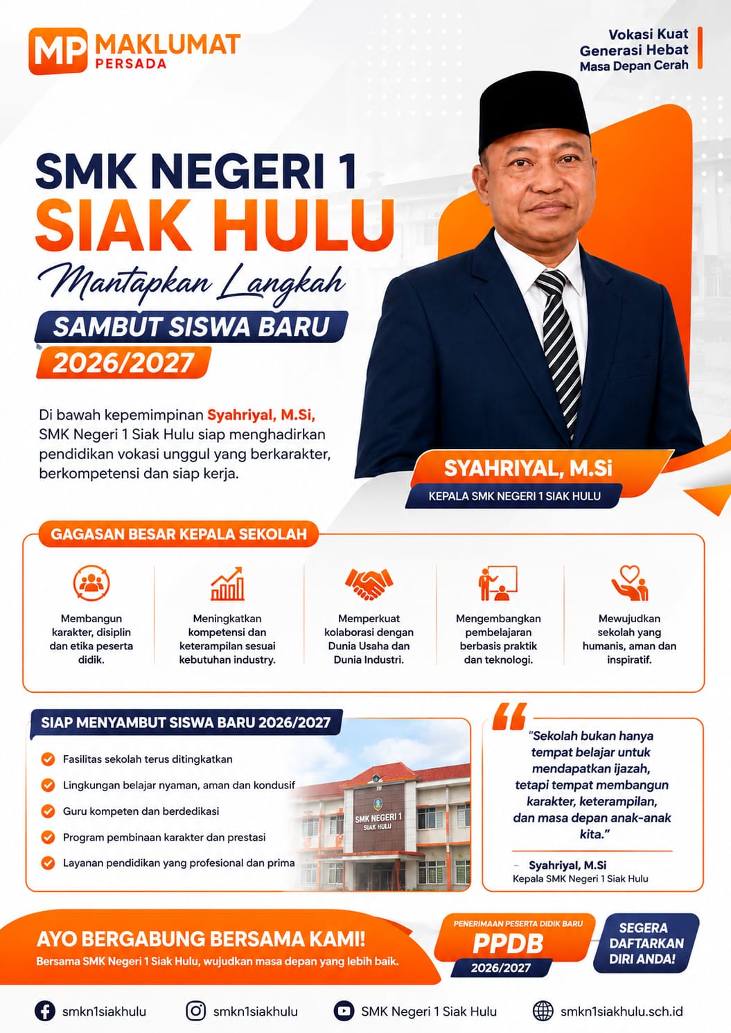 SMK Negeri 1 Siak Hulu Mantapkan Langkah Sambut Siswa Baru 2026/2027
