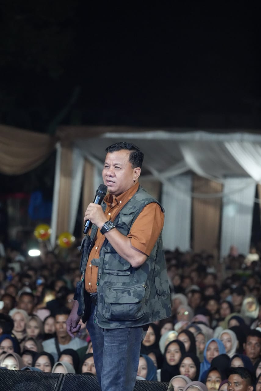 Bupati Kuansing Hadiri Malam Hiburan Rakyat, Sebut Kuansing Punya Banyak Bakat Penyanyi