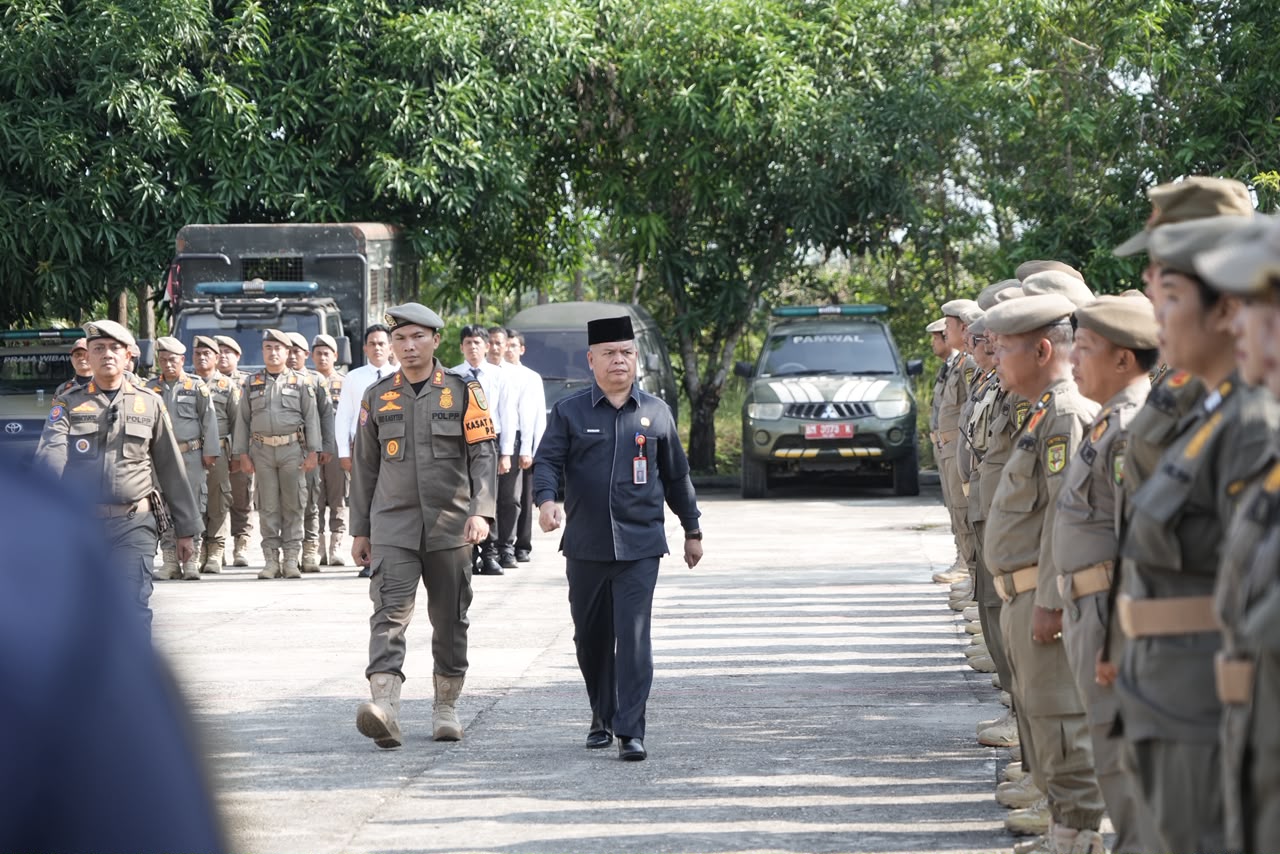 Alarm Pacu Jalur 2026 Dibunyikan, Pj Sekda Muradi Pimpin Gelar Pasukan Pengamanan