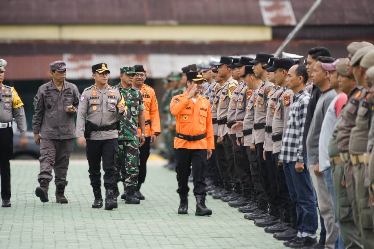 Perkuat Sinergitas, Wabup Kuansing Pimpin Apel Gabungan Siaga Bencana